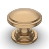 Amerdeco 10 Pack 1-1/4 inch Kitchen Cabinet Knobs Champagne Bronze