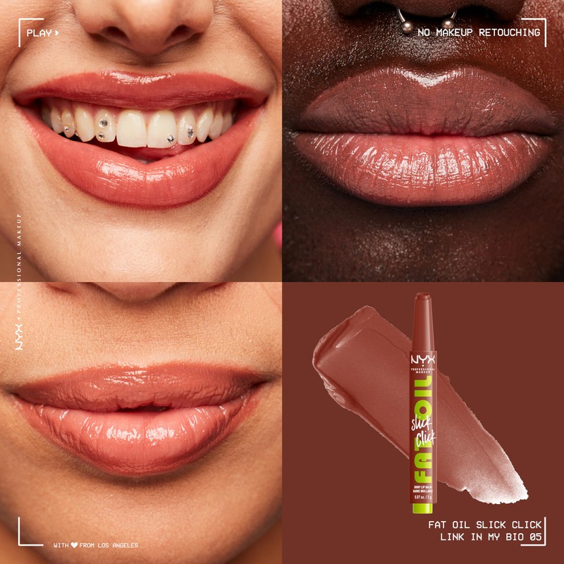 NYX Professional Makeup Lip Balm, A Hint of Colour, Infused