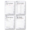 Set of 4 Notepads Marble Look I DIN A6 Shopping