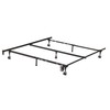 Pilaster Designs Traditional Adjustable Nico Metal Bed Frame with Center
