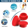 CheeMuii 12 PCS Hubcap Rubber Plugs 1-1/8" Wheel Fit for
