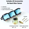 3 in 1 Oil Pressure Gauge Water Pressure Gauge Volt
