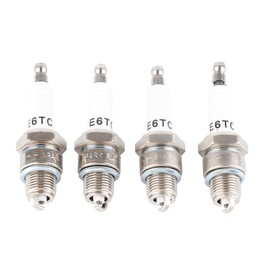 4Pcs 2‑Stroke Spark Plug Fit for PW50 PW80 PW60 LT50 LT80 Scooter Motorcycle E6TC