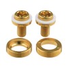 Wanyifa Titanium M8x15mm Bicycle Crank Arm Fixing Bolt with Cap