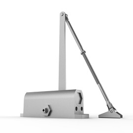 DYREOOE Door Closer Hold Open Automatic Door Closer Adjustable Grade 1 Commercial Standard Medium/Heavy Door Closers Commercial Surface-Mounted Storm Door Close