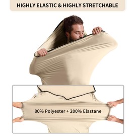 Naturehike Hut Sleeping Bag, High Elasticity, Thin and Small Packaging Sleeping Bag Lining, Ideal for Backpacking, Huts, Camping and Hotels (Yellow)