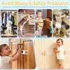 10 Pcs Sliding Cabinet Latches, U Shaped Cabinet Door Locks,