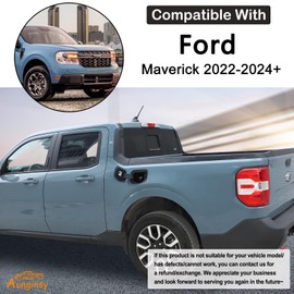 Aunginsy Capless Gas Cap Dirt, Water & Dust Cover Capless Gas Cap Fuel Filler Cover Compatible with Ford Maverick 2022-2024 Cap & Shield Capless Gas Cap Fuel Filler Nozzle Cover Protection Accessories