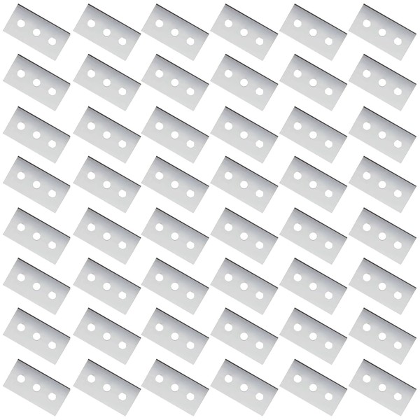 Pack of 48 Ceramic Hob Scraper Blades, Double-Sided Scraper Blades