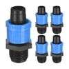 M METERXITY 5-Pack Drip Irrigation Barbed Locking Fittings, for 5/8