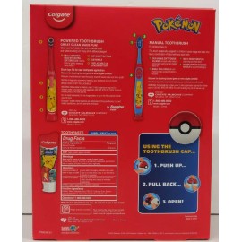 Colgate 1 Pokémon Electric Toothbrush 1 Pokémon Manual Toothbrush +Paste + PokéCap 💎💎