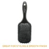 DONNA Cepillo de Paleta Grande, 1 Pieza, Negro, para Cabello