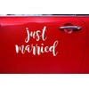 Miss Pretty London Wedding day car sticker - Just married,