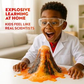 Playz Mega Kaboom! 150+ Explosive Science Experiments Kit for Kids Age 8-12 with 75 App & Video Guided Experiments - Chemistry Set STEM & Educational Toys & Gifts for Boys, Girls, Teenagers & Kids