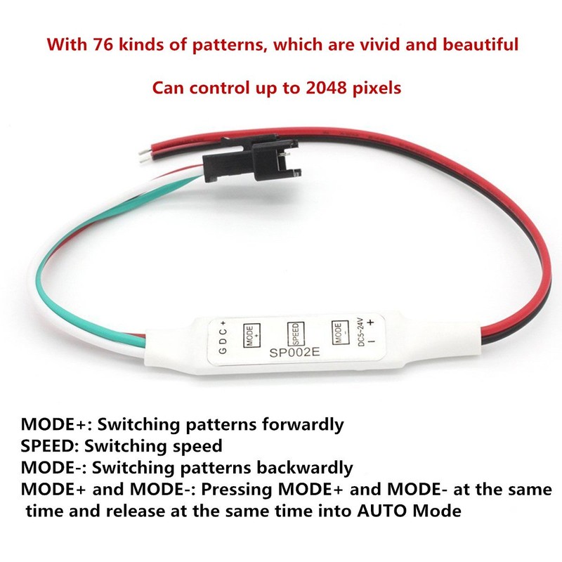 WESIRI WS2812B LED Strip Lights 16.4ft 5M WS2812B 300LEDs Programmable