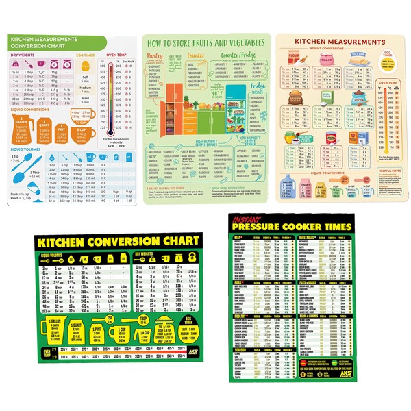 QSLKI 5PCS Baby Weaning Chart, Standard Baby & Toddler First