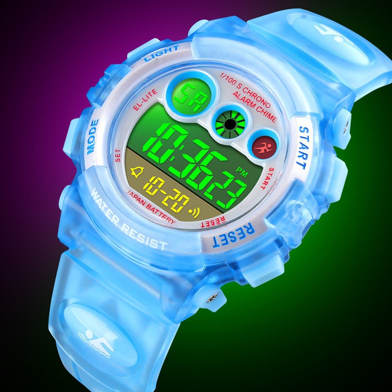 Kids Digital Sport Watch Boys Girls Outdoor Waterproof Electronic Wrist