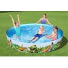 Alberca Circular Infantil De Dinosaurios Grande De 244 Cm
