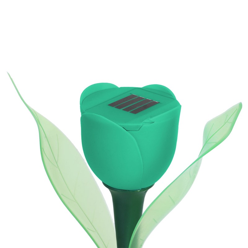 4Pcs Outdoor Solar Power Tulip LED Flower Light Waterproof Garden
