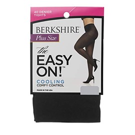 Berkshire womens The Easy On! 40 Denier Plus Size Tights, Black, 5X-6X US