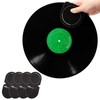 sdroceRyaM 4PCS Record Mitt LP Handler Gripper Anti-Static Vinyl Record