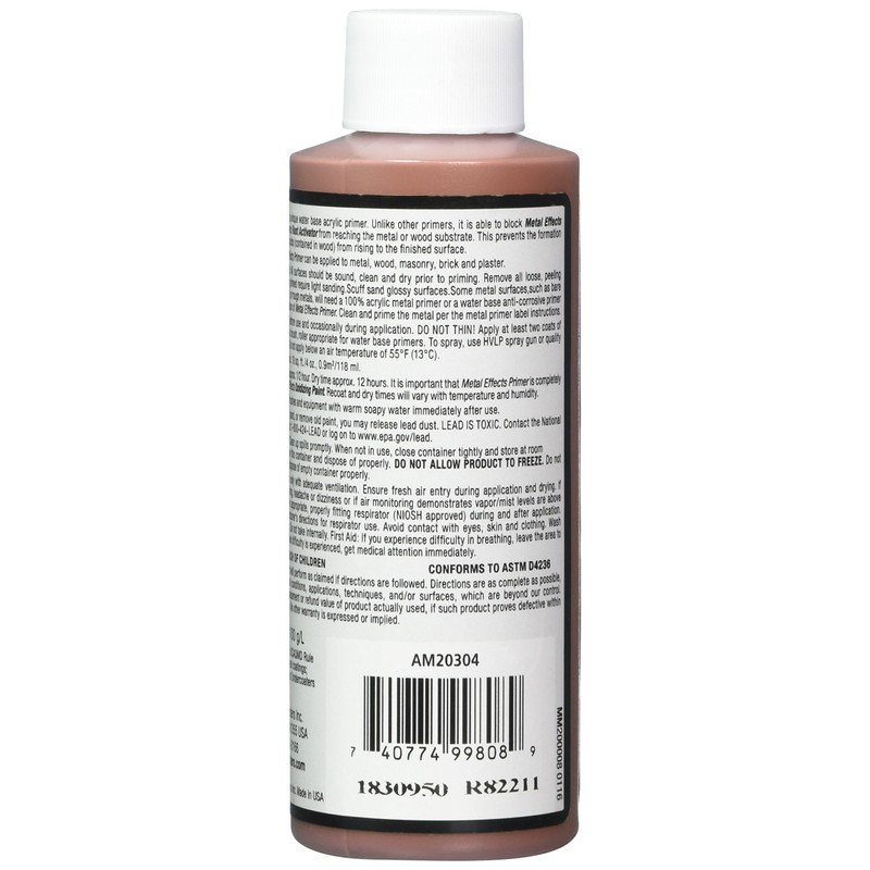 Modern Masters AM203-04 Metal Effects Primer , 4-Ounce
