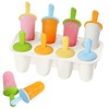 Miaowoof Silicone Popsicles Molds for Toddlers, 8-Cavity Non-BPA Premium Silicone