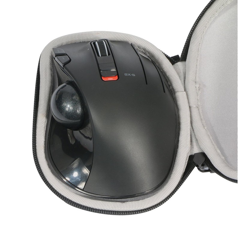 co2CREA M-XT3DRBK Hard Case Bag Compatible with Elecom Mouse Wireless