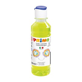PRIMO - Colla Liquida Trasparente a Acqua, Colle per Slime per Bambini 5+ Anni e Cartoleria senza Solventi - Vernice Colorata Lucida per Lavoretti Creativi, Alto Potere Adesivo su Più Superfici, 240ml