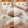 Yiyiring Set of 8 Mini Banneton Bread Proofing Basket with