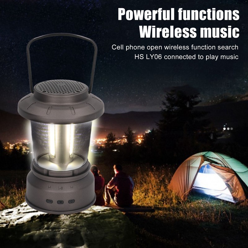 Outdoor Bluetooth Speaker Light Retro Style 2 Modes USB Power
