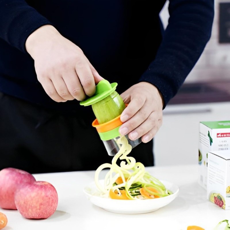 Vastsea Spiral Cutter for Vegetable Pasta, Hand Spiral Cutter, Hand