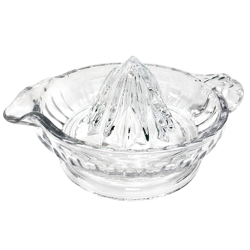 TableCraft H223 Glass Manual Juicer with Handle and Pour Spout