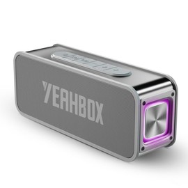 YEAHBOX Portable Bluetooth Speaker 50W Powerful Sound IPX6 Waterproof Speaker, Support Bluetooth/Aux/TF Card/U Disk Input, TWS Pairing Speakers for Home, Outdoor and Travel