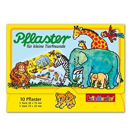 Lutz Mauder 10 Kinderpflaster * ZOOTIERE 14603 // Pflaster Pflasterbriefchen Zoo Wilde Tiere