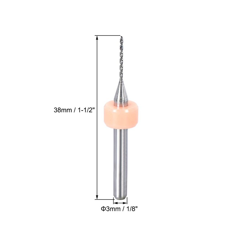 sourcing map PCB Drill Bits 0.15mm-1.0mm Tungsten Carbide Rotary Tool