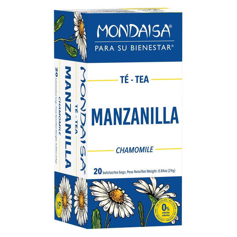 MONDAISA - Chamomile Tea, 20 Tea Bags (Pack of 4),