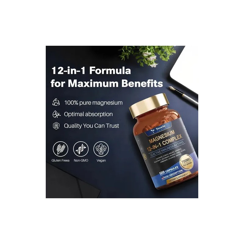 Totaria Complejo Magnesio 700mg Usa Sabor
