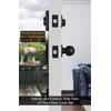 goldenwarm Front Door Handle and Deadbolt Set, Black Front Door