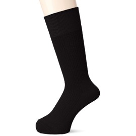 Okamoto 24 Hour Odorless Super SOX Crew Socks, Men's, 1 Pair/3 Pairs/5 Pairs/Set of 5 Pairs, Rib Pattern, Deodorizing, Socks, Water Absorbent, Moisture Wicking, No Stuffiness, Business, Black