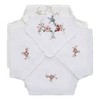 Bread Basket Liners Bun Warmers White Perma-Press Cloth with Butterfly