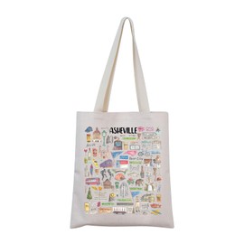 MINIGIU Asheville Gift Asheville Trip Gift Asheville Tote Bag for Traveler Moving to Asheville Gift (Asheville Tote Bag)