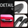 JUIVEEL 4Pcs Glossy Black Style ABS Car Exterior Door Handle