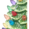 infactory Christmas Decorations: 2 Decorative Ceramic Christmas Trees with LED