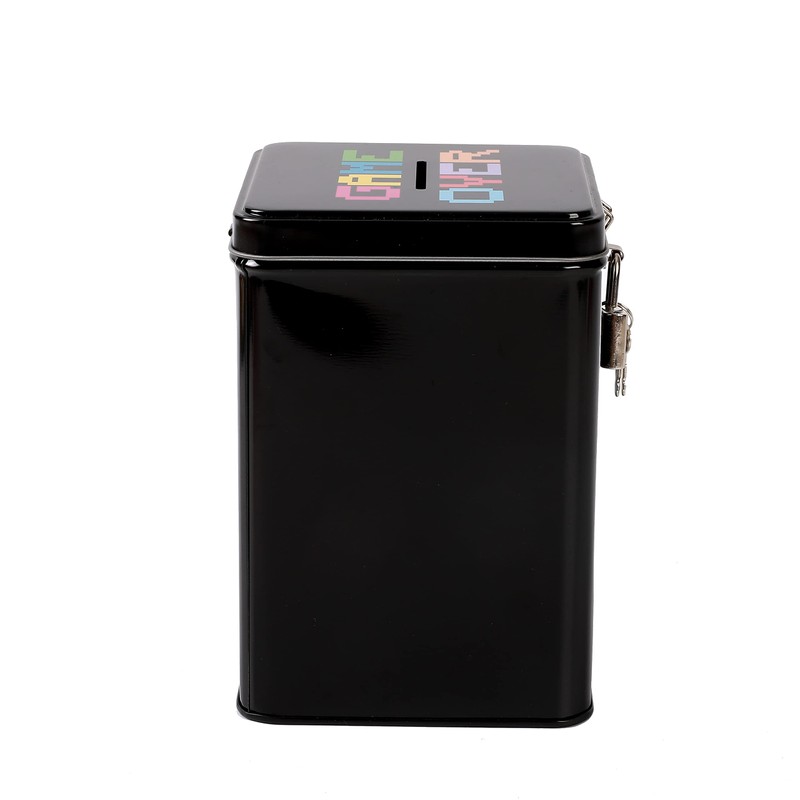 I-TOTAL® Funny Money Box with Padlock and Keys, Metal Money