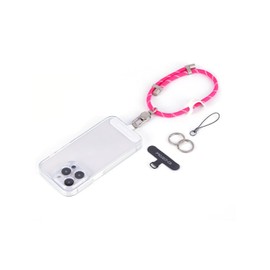 Project-CB Cell Phone Wrist Strap 1,Phone Tether Tab 2,Key Ring×2,Phone Wristlet,Phone Hand Lanyard,Phone Charm,Keychain(Magenta-S)
