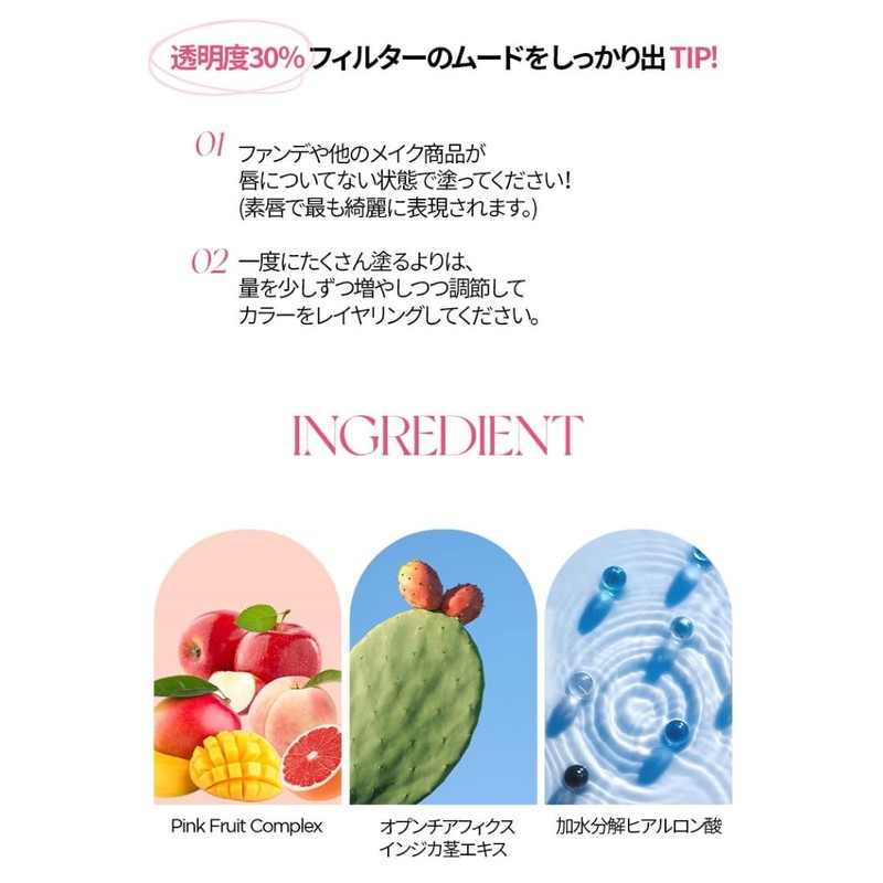 HOLIKAHOLIKA Foggy Blur Tint Holica Moist Misty Transparency 30% Coloring