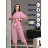 EA'S SECRET 100% Cotton Pajamas for Women Set Short Sleeve