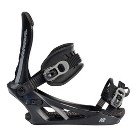K2 Sonic Mens Snowboard Bindings, Black, XL