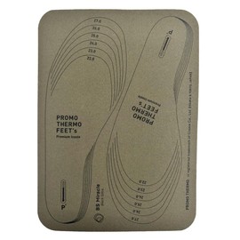 PROMO THERMO FEET's Promo Thermofits, Black Silica, Premium Insole, Free Cut, Far Infrared, Heat Storage and Heat Retention Material, Made in Japan, Washable, Prevents Cold Feet and Toes, Health